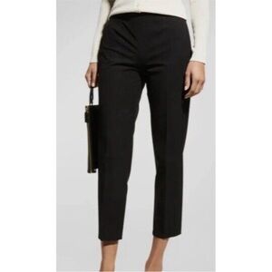 Piazza Sempione Audrey Stretch Capri Pants In Black Womens Size 46 IT